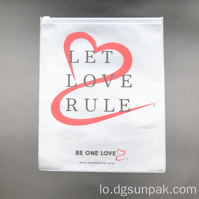 ເຄື່ອງພິມທີ່ມີອາກາດຫນາວ CPE ການຫຸ້ມຫໍ່ກະເປົາລັອກ Zipper